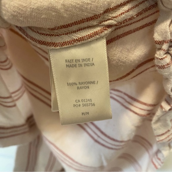 TWIK M Loose Striped Short Sleeve Buttoned Shirt - Picture 10 of 12